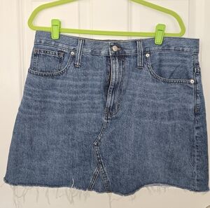 Madewell High Waist Blue Mini Skirt Size 32/14